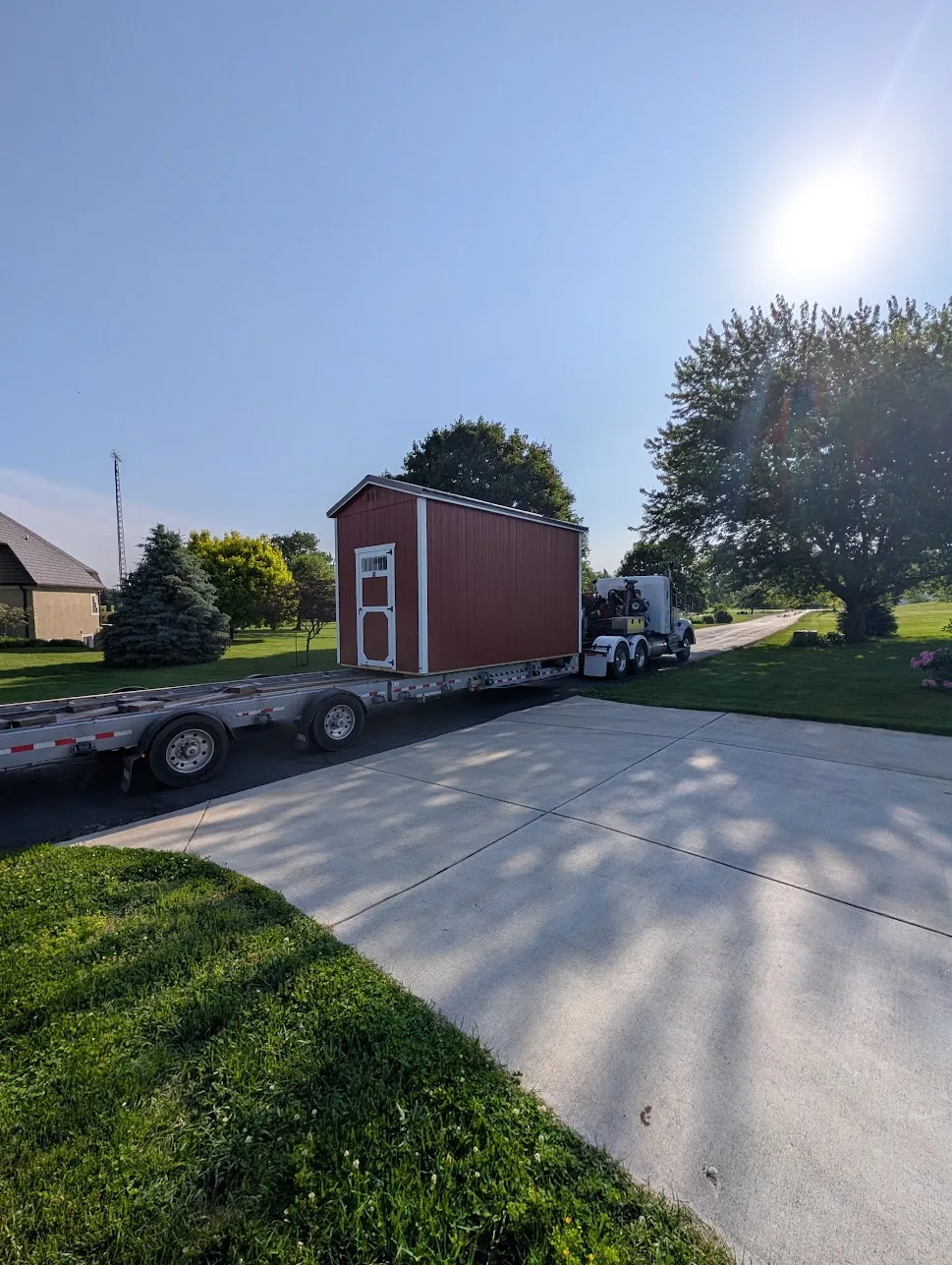 shed on the truck