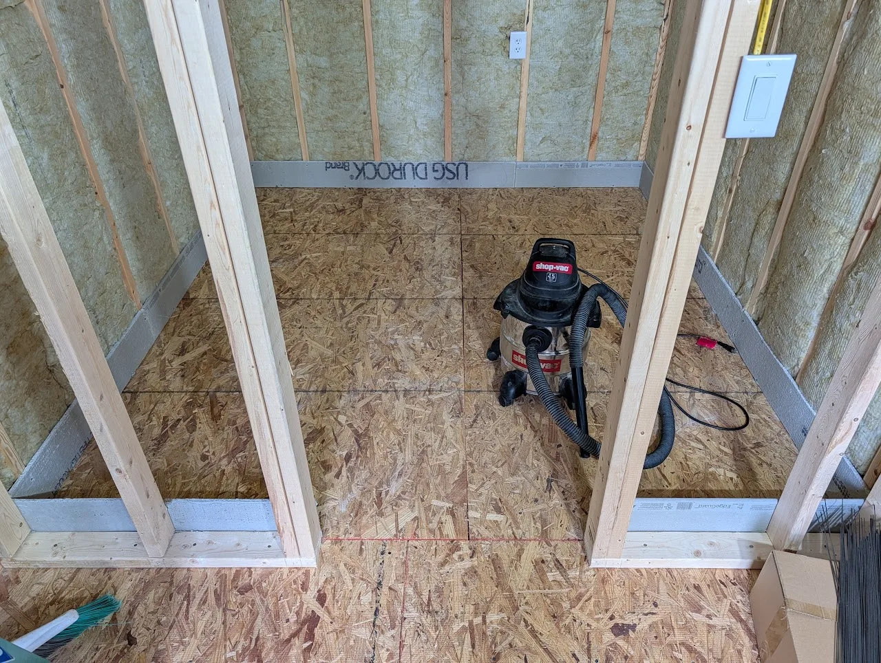 side walls installed