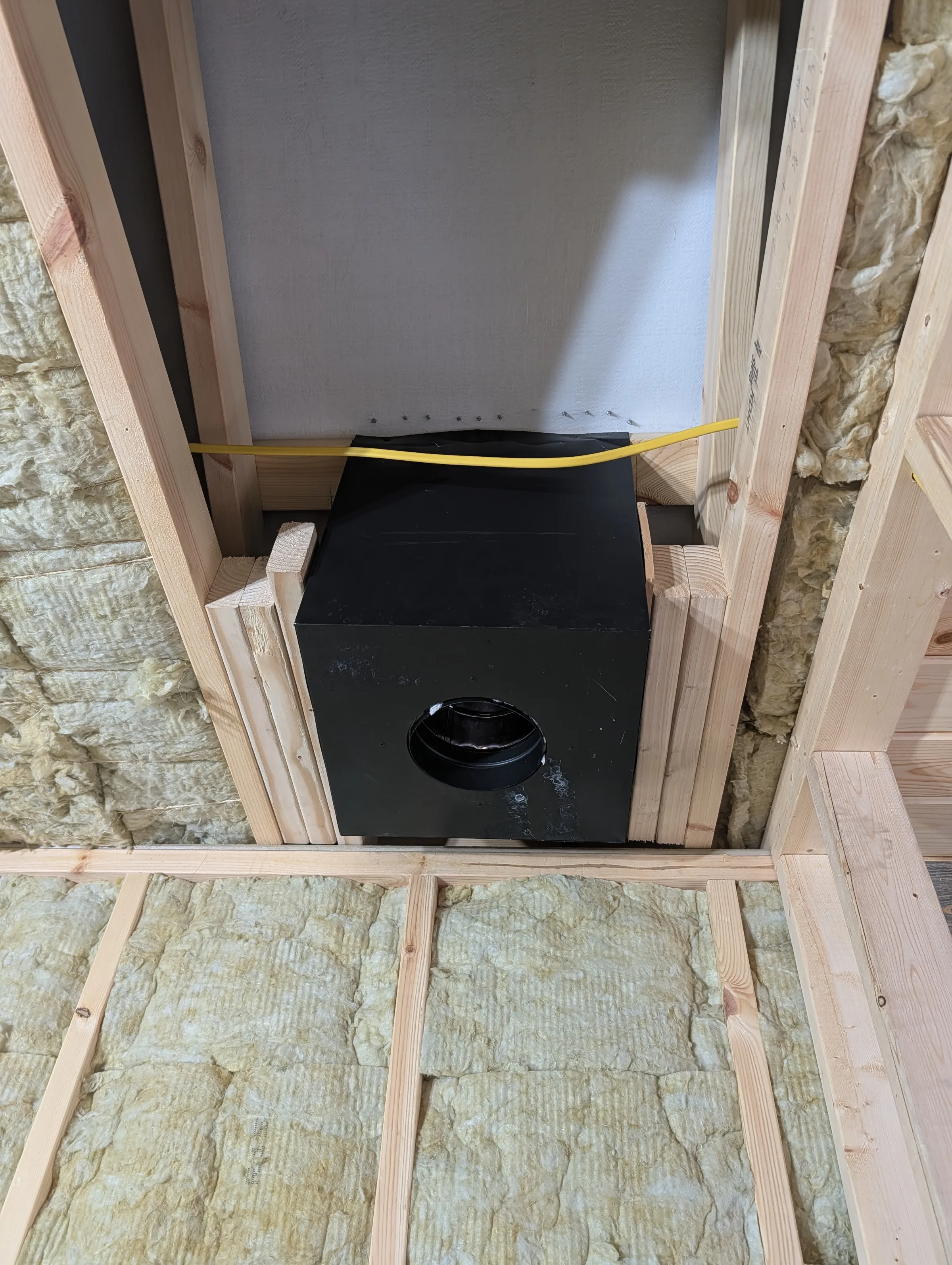 attic support box in place
