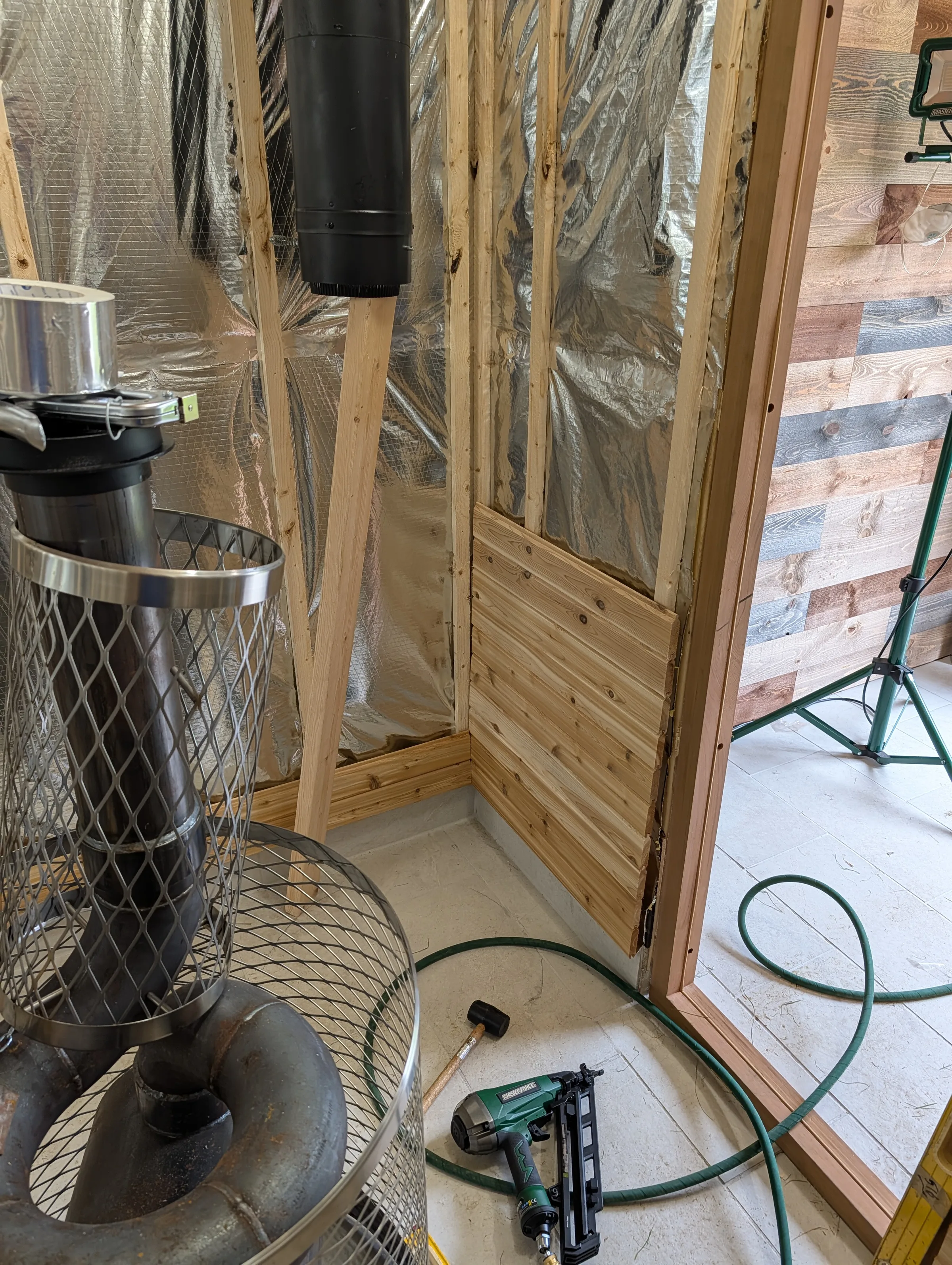 starting up the small walls