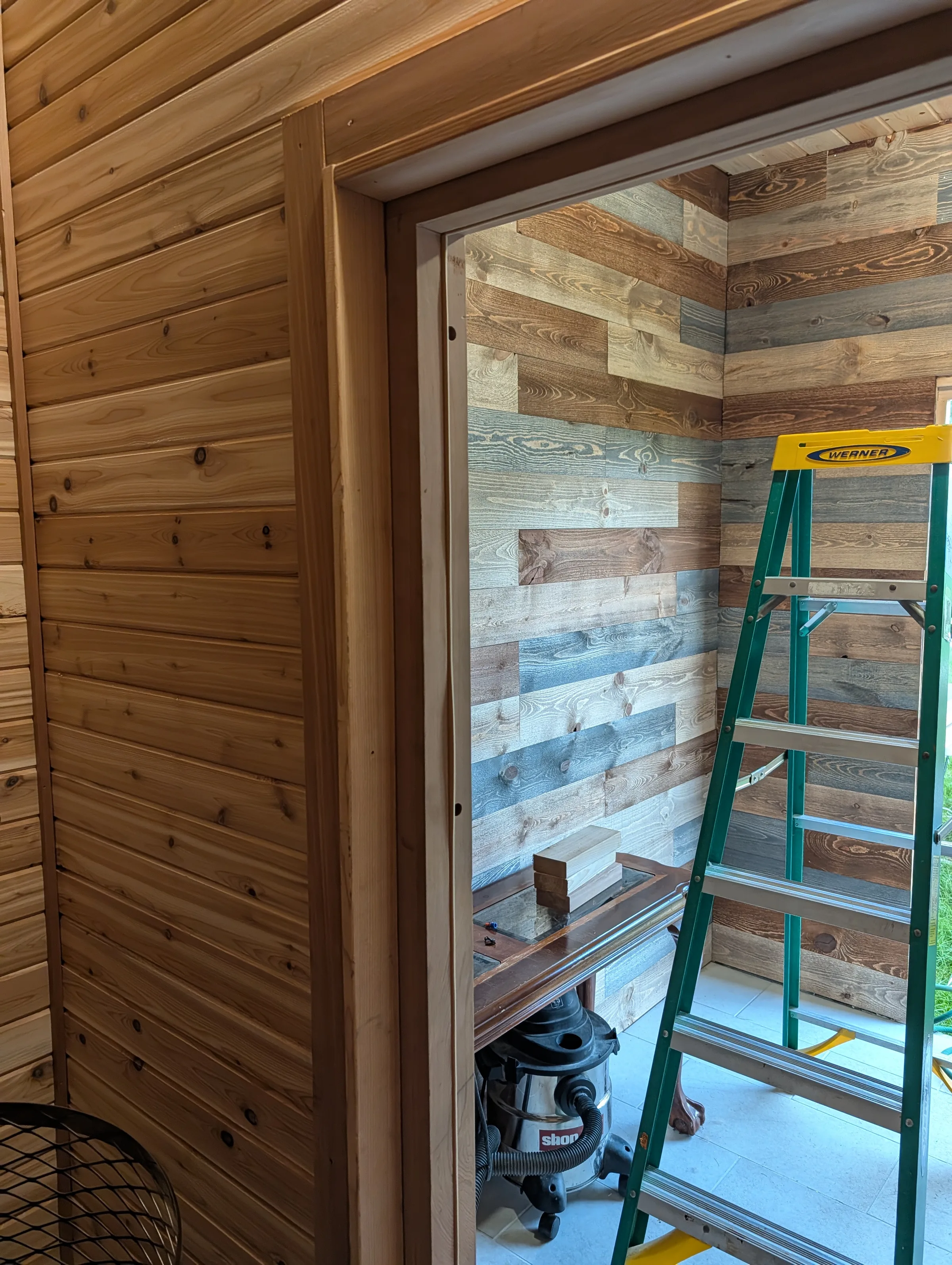 door trim completed
