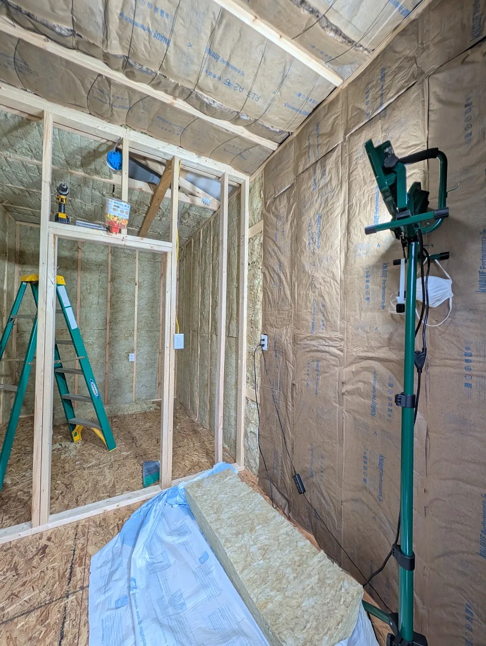 two ceilings insulated